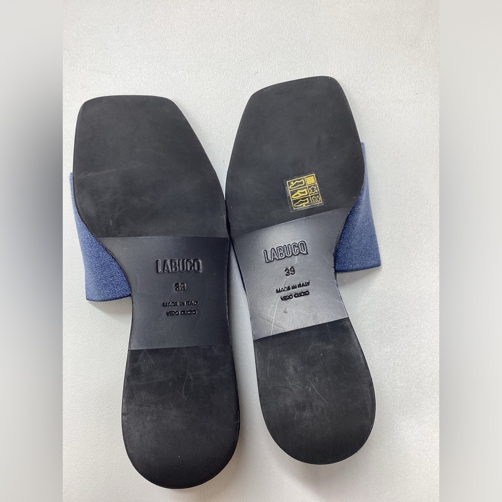 Labucq Stretch Denim Wedge Heels Size EU 39 - Picture 10 of 11
